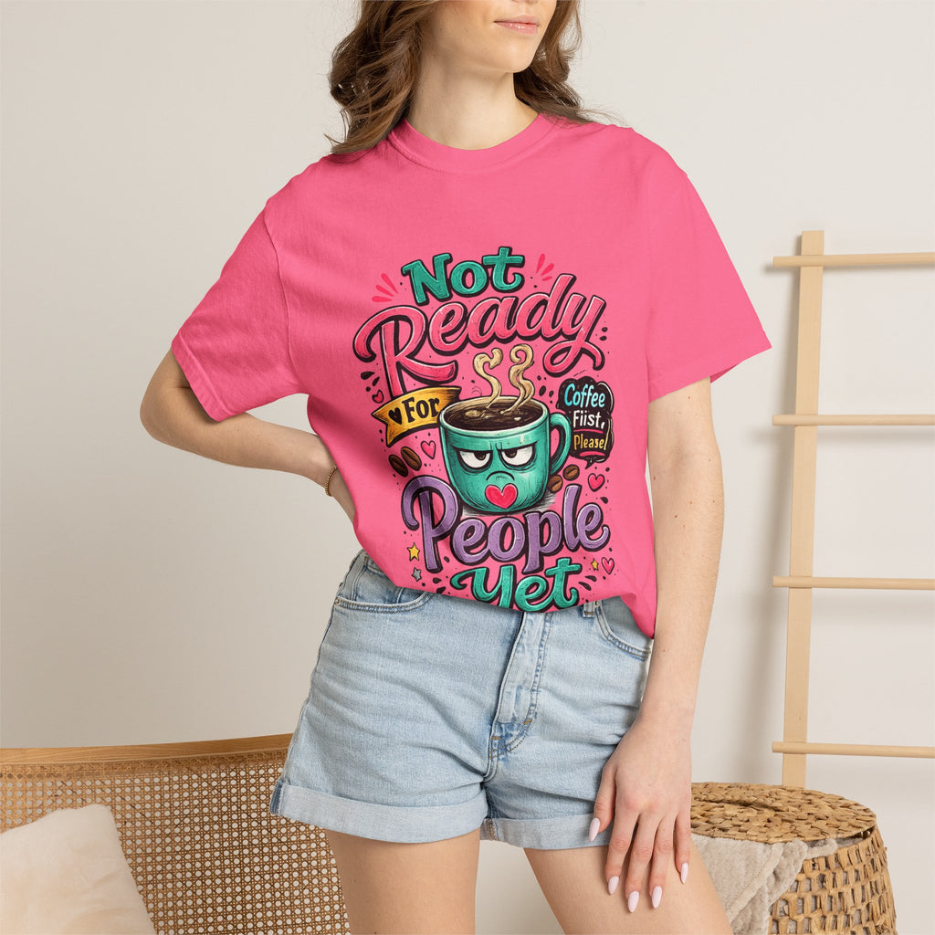 Not Ready for People Yet T-shirt | Coffee Mug Illustration Tee
