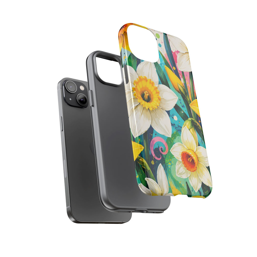 Daffodil Floral Phone Case — Bright Spring Garden Protective Cover