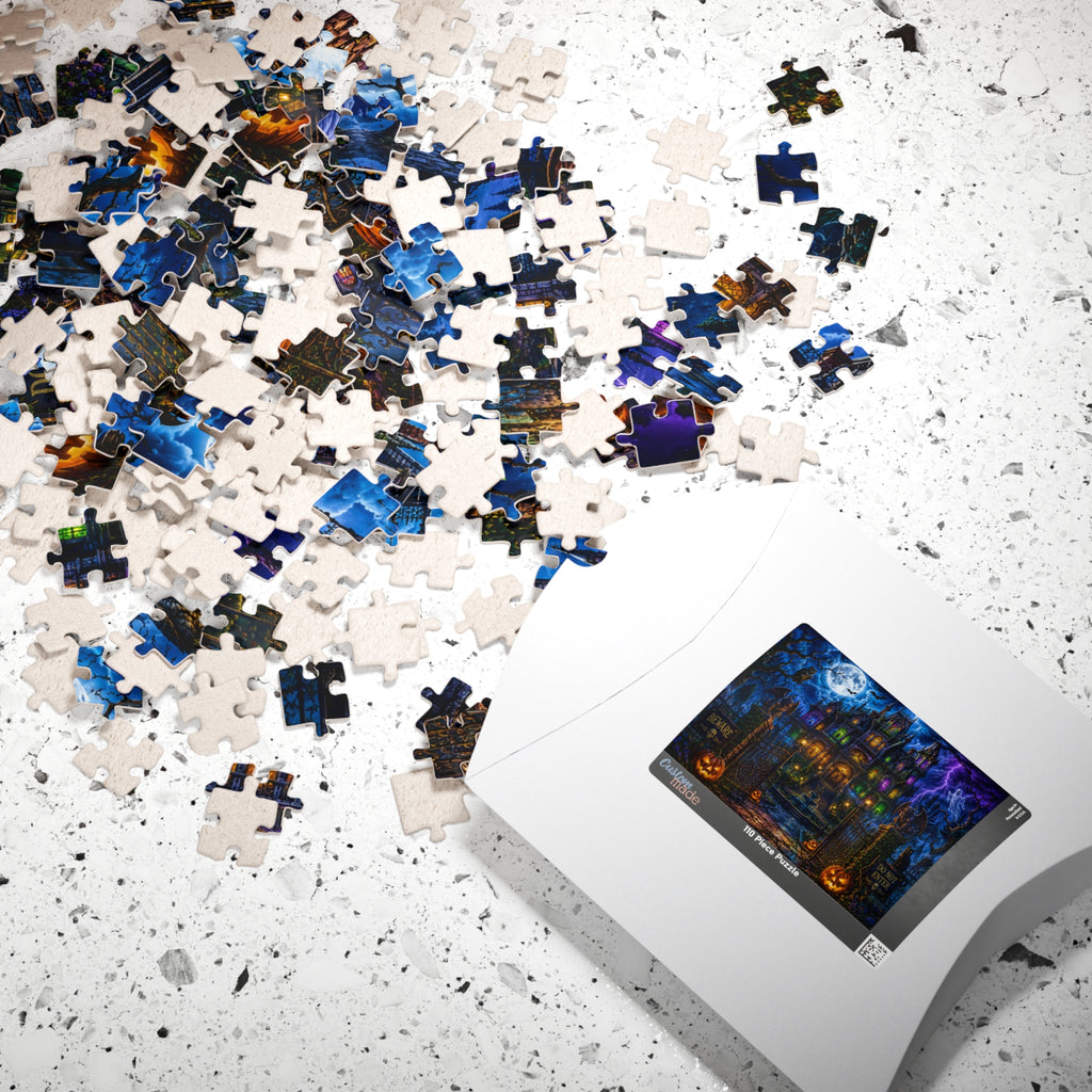 Haunted Mansion Halloween Puzzle | Spooky Night Jigsaw