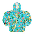 Cute Sea Turtle Pattern Hoodie | Kids Ocean Marine Life All-Over Print