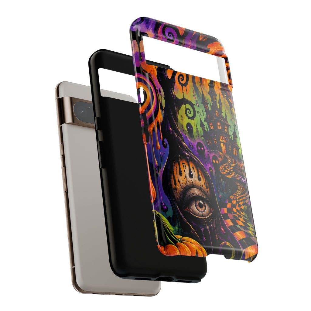 Phone Case — Psychedelic Haunted House Halloween Design