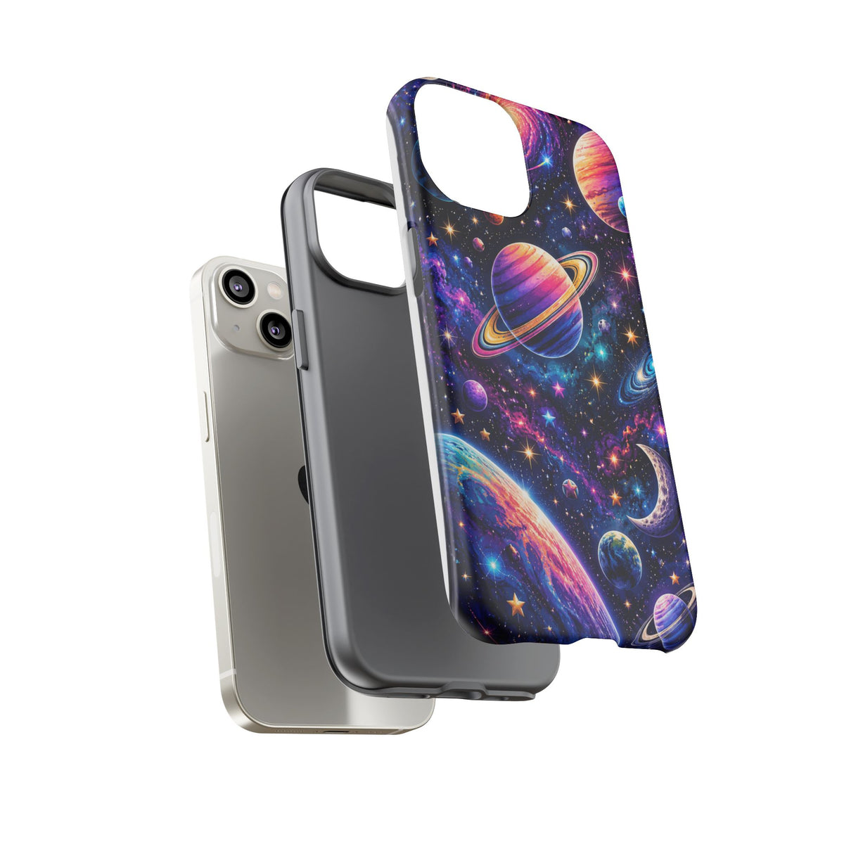 Colorful Galaxy Planets phone case | Tough Case