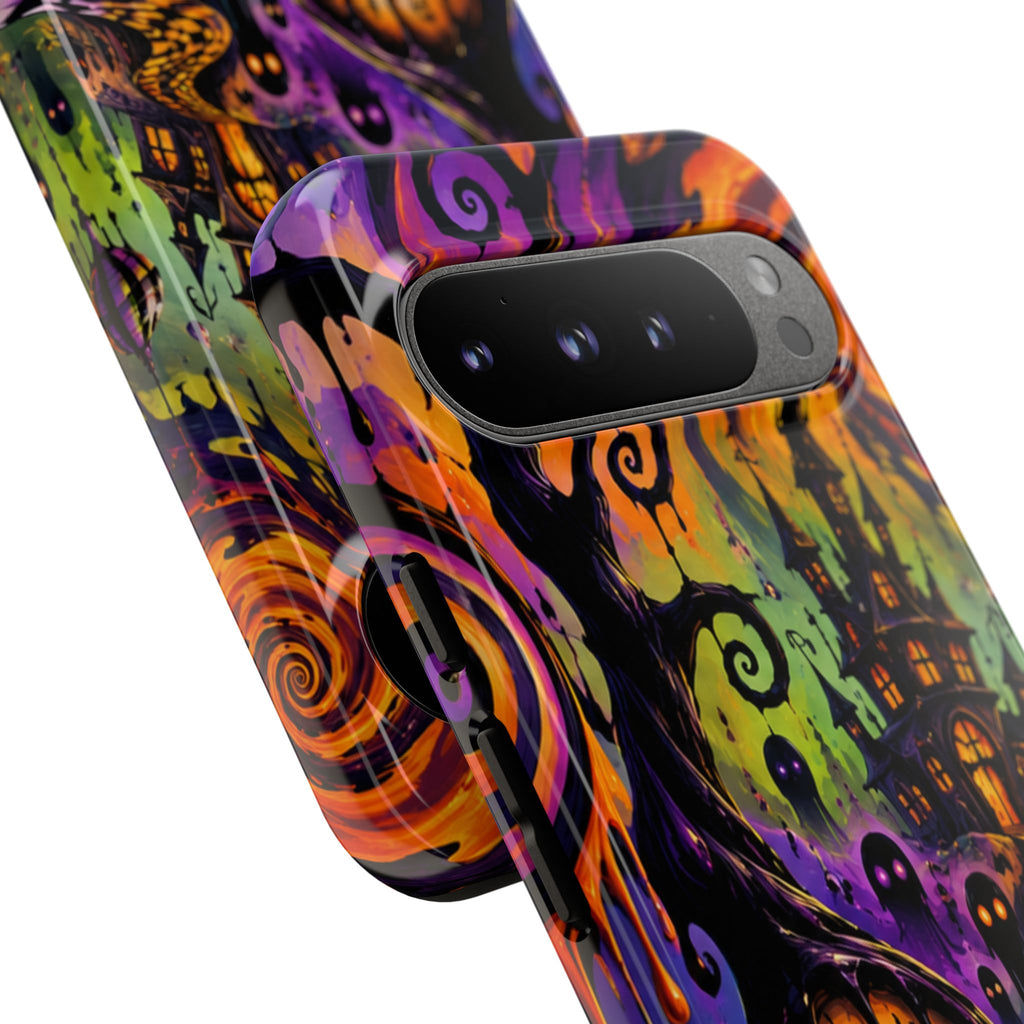Phone Case — Psychedelic Haunted House Halloween Design