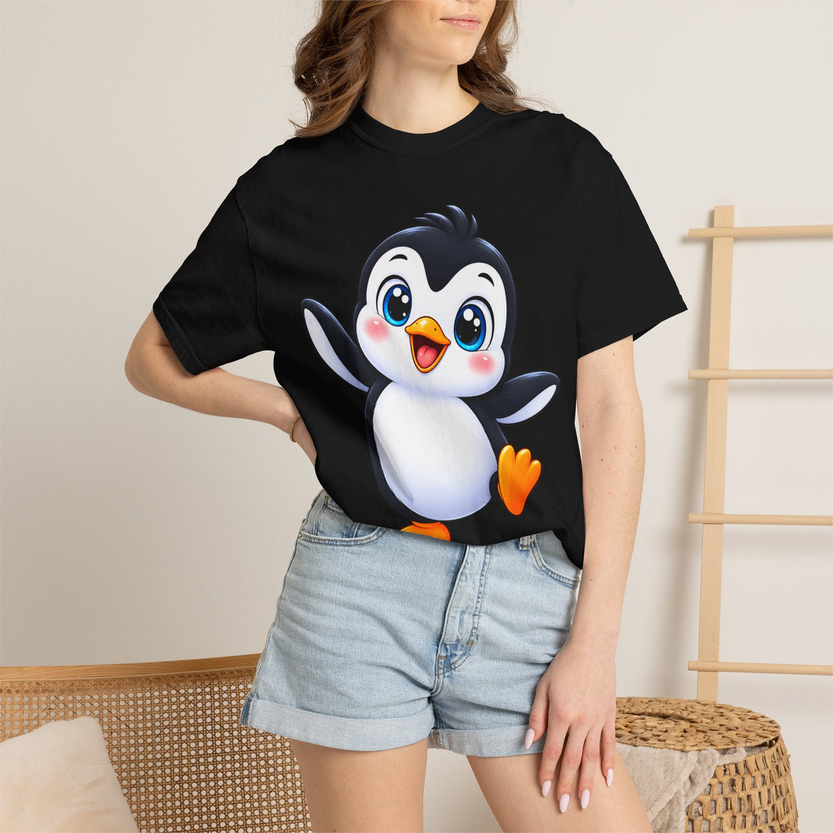 Cute Cartoon Penguin T-Shirt — Adorable Baby Penguin Graphic Tee