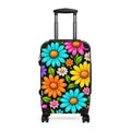 Colorful Daisy Suitcase – Floral Carry-On Luggage for Women & Travel