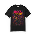 Rock Hard band illustration T-shirt | Retro heavy metal tee