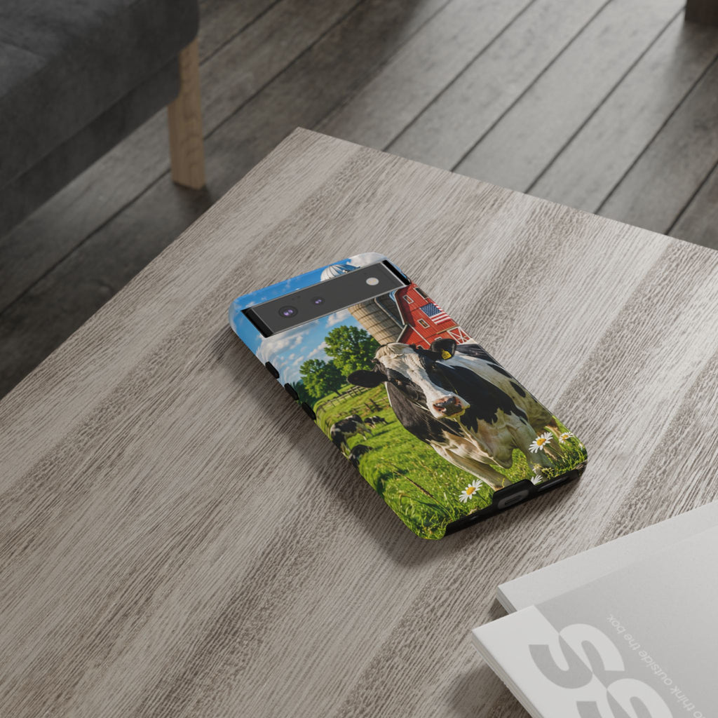 Cow Farm Phone Case — Rustic Barnyard iPhone Cover