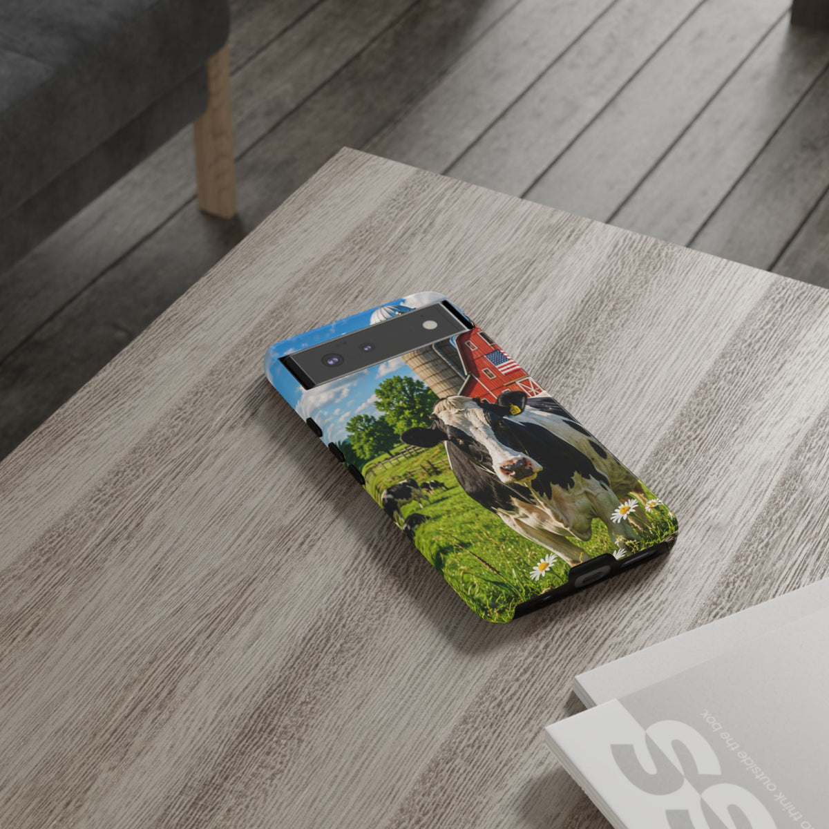 Cow Farm Phone Case — Rustic Barnyard iPhone Cover
