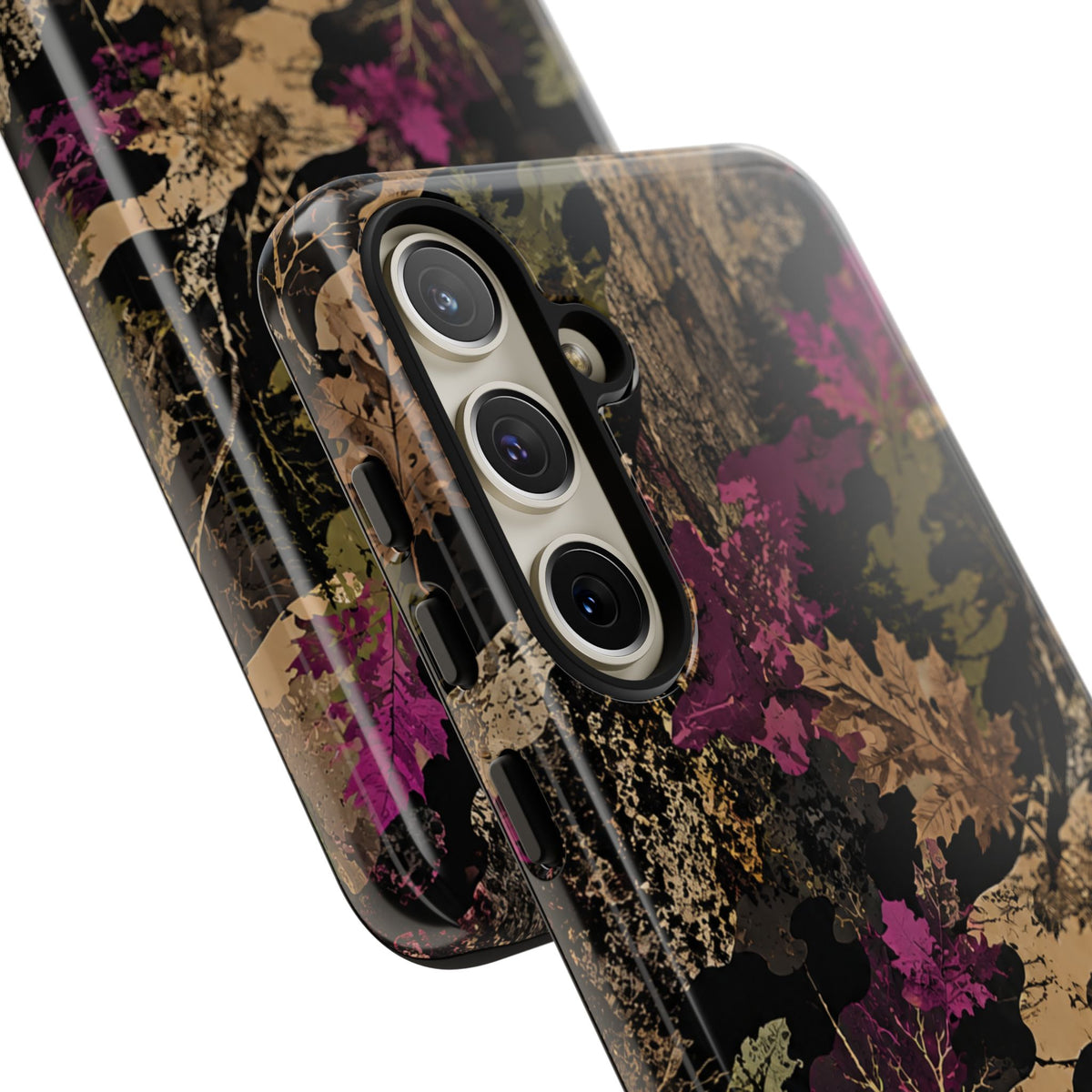 Camo Floral Tough Phone Case — Rugged Nature-Inspired Protection
