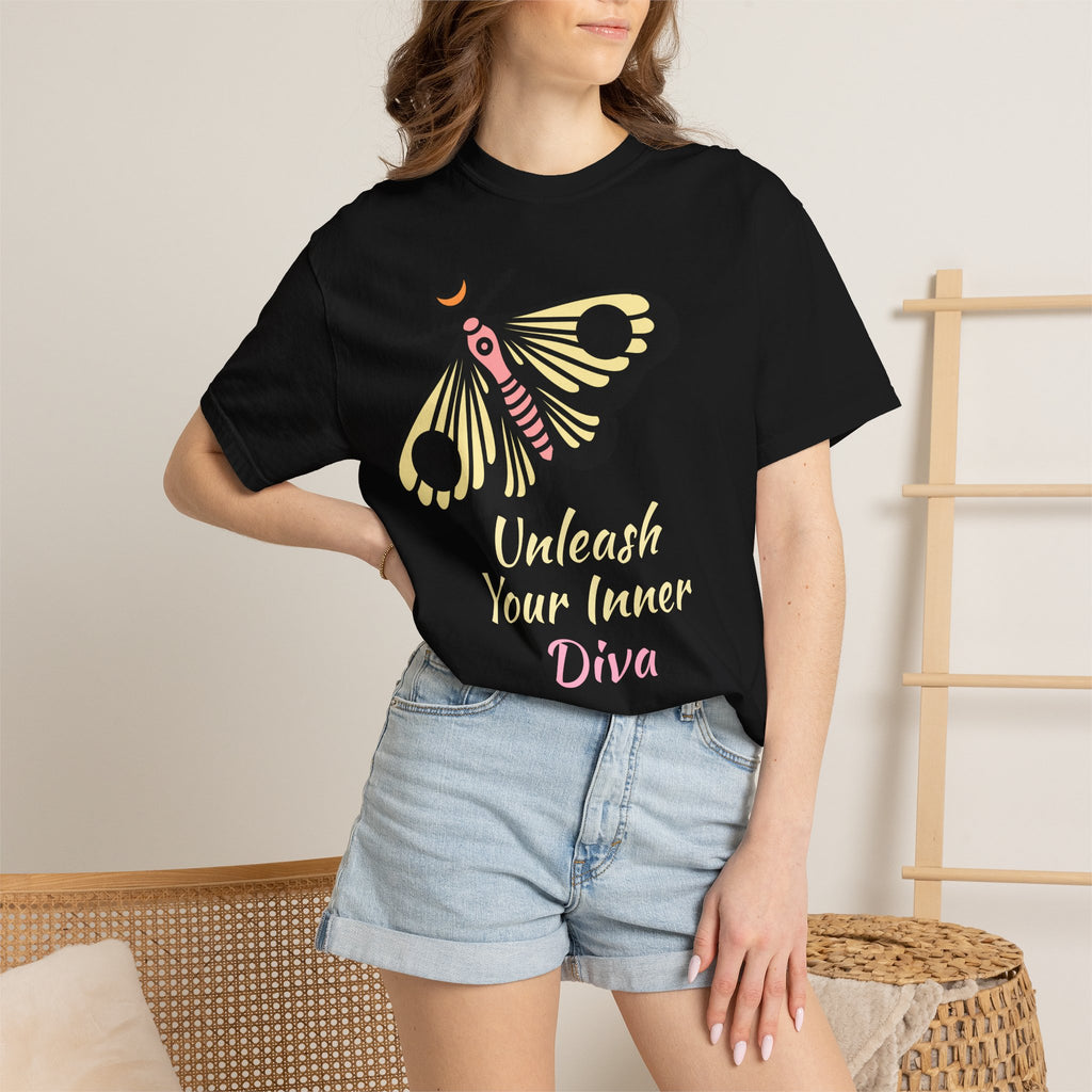 Butterfly 'Unleash Your Inner Diva' Graphic T-Shirt
