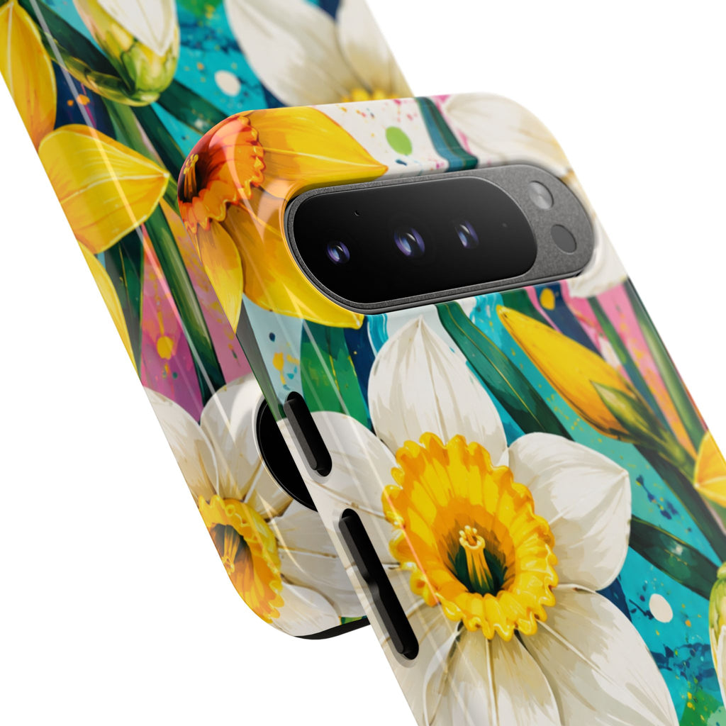 Daffodil Floral Phone Case — Bright Spring Garden Protective Cover