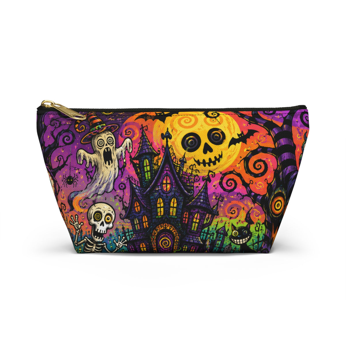 Spooky Halloween Haunted House Accessory Pouch