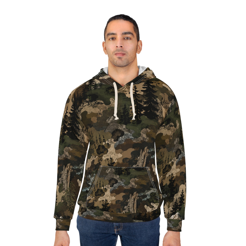 Camo Mountain Hoodie — Forest Scenic All-Over Print