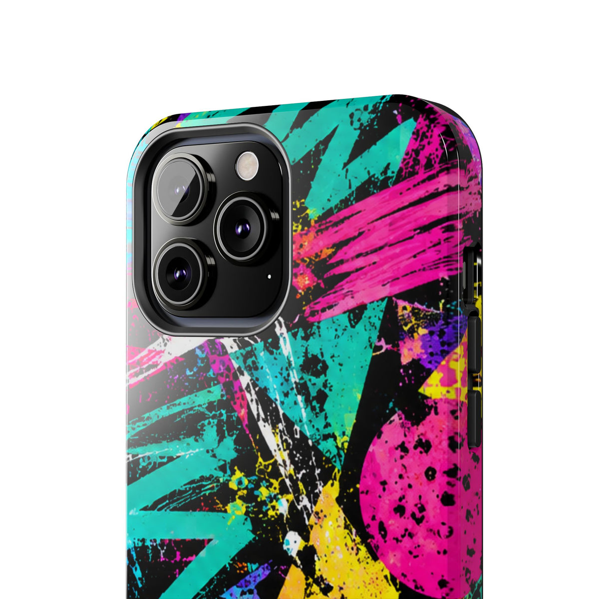 Tough Phone Case — Neon Graffiti Splash Protective Cover