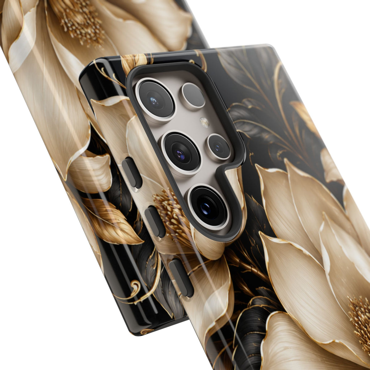 Floral Tough Case — Elegant Gold Magnolia Phone Case