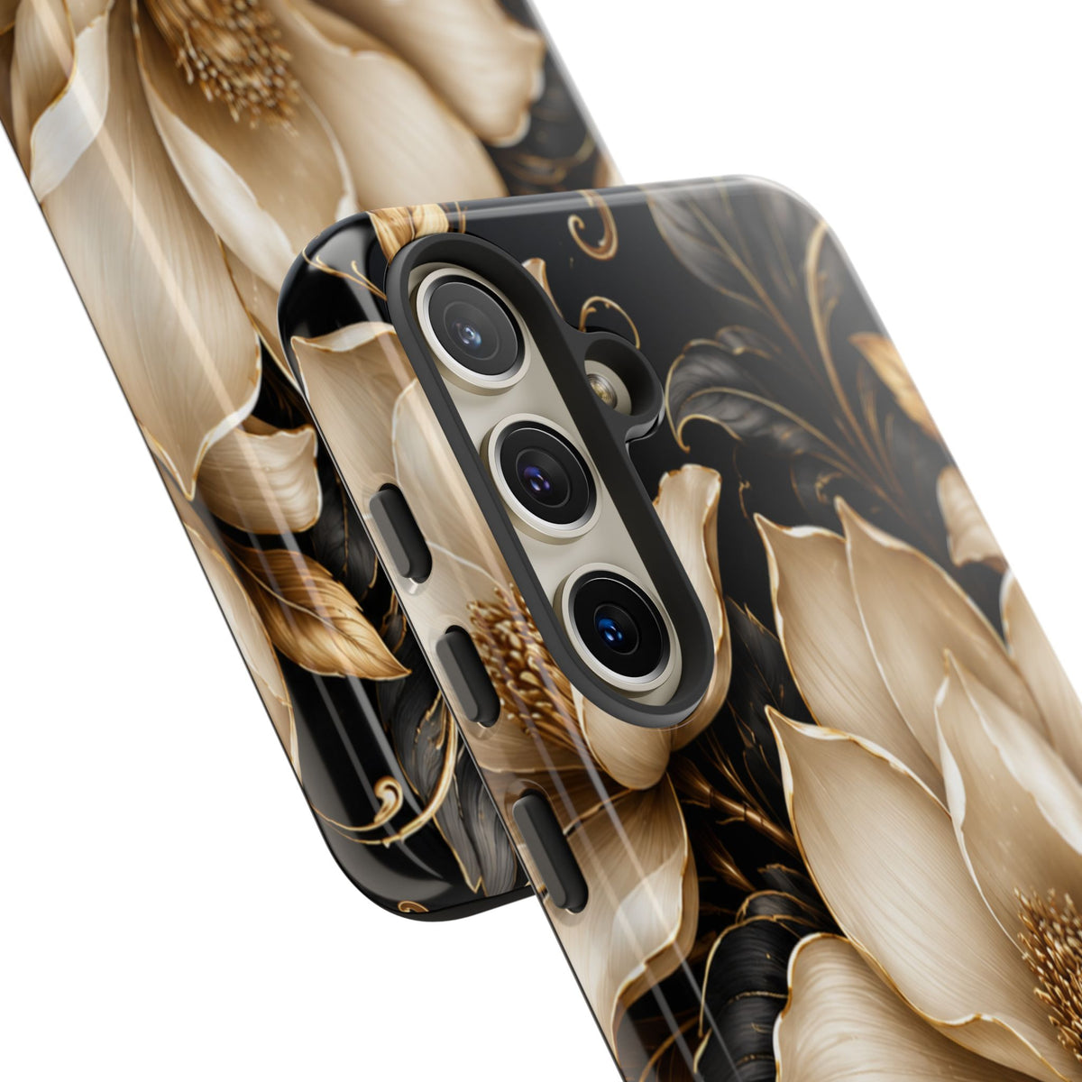 Floral Tough Case — Elegant Gold Magnolia Phone Case