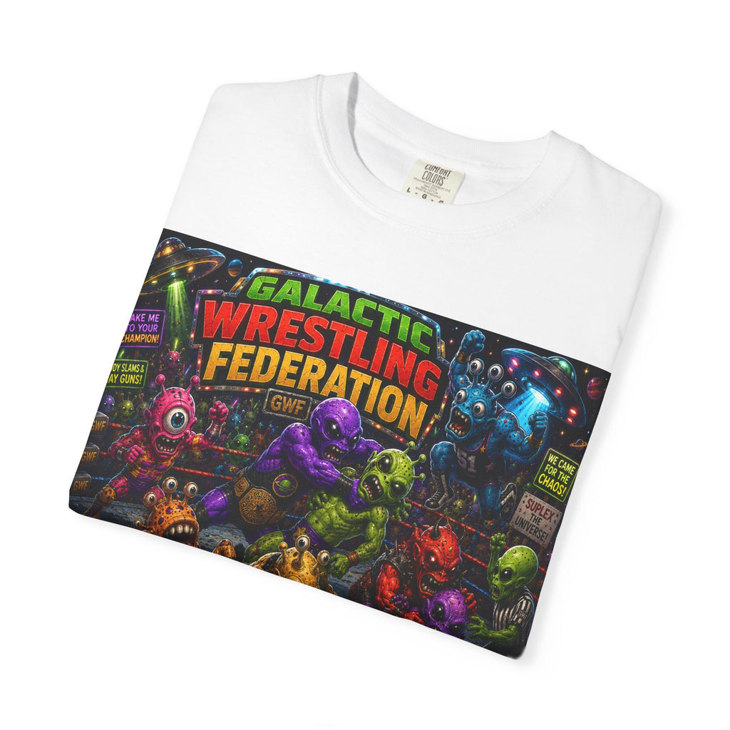 Galactic Wrestling Federation Shirt | Alien Monster Tournament Tee