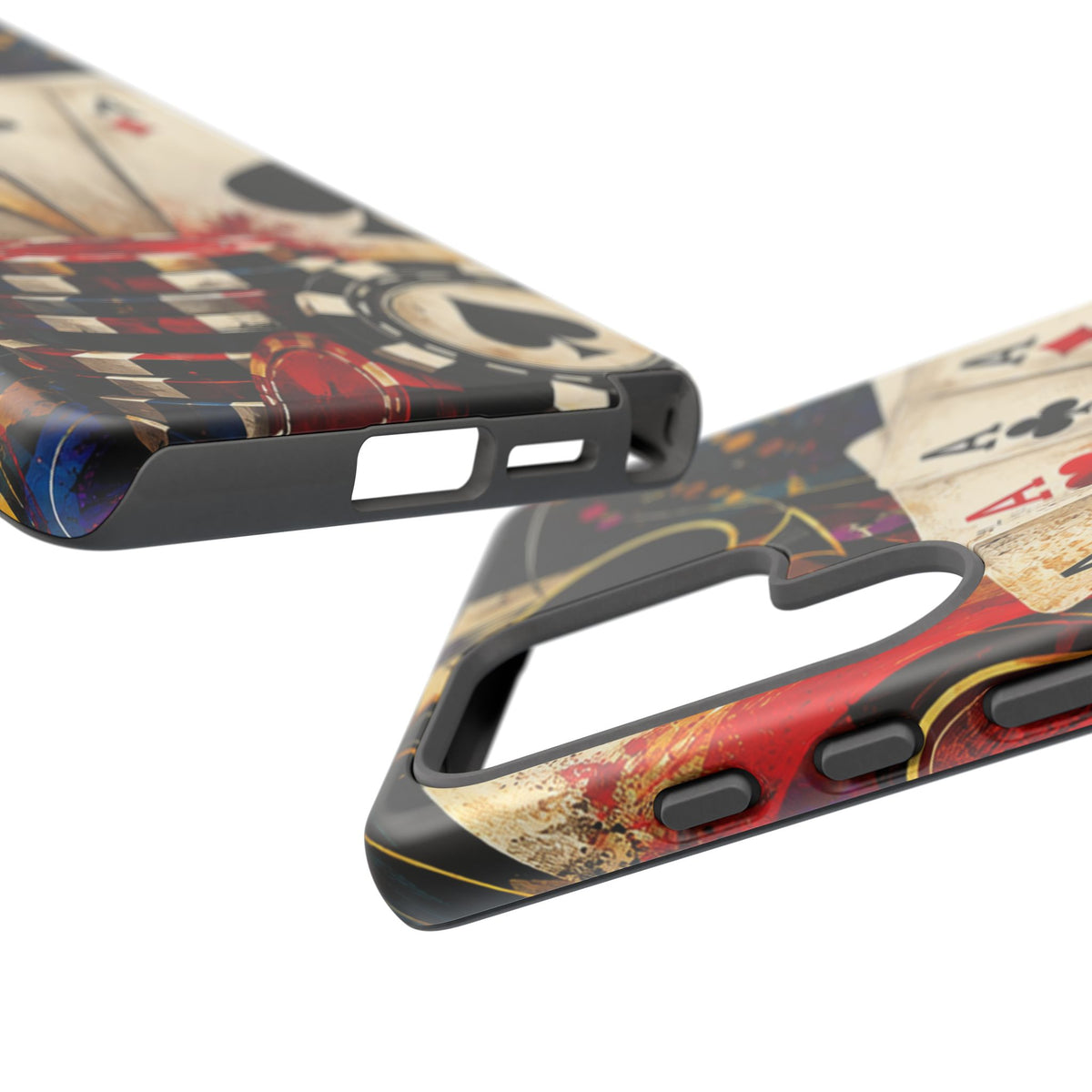Casino Poker Ace Phone Case — Vintage Playing Cards & Chips Protective Cover