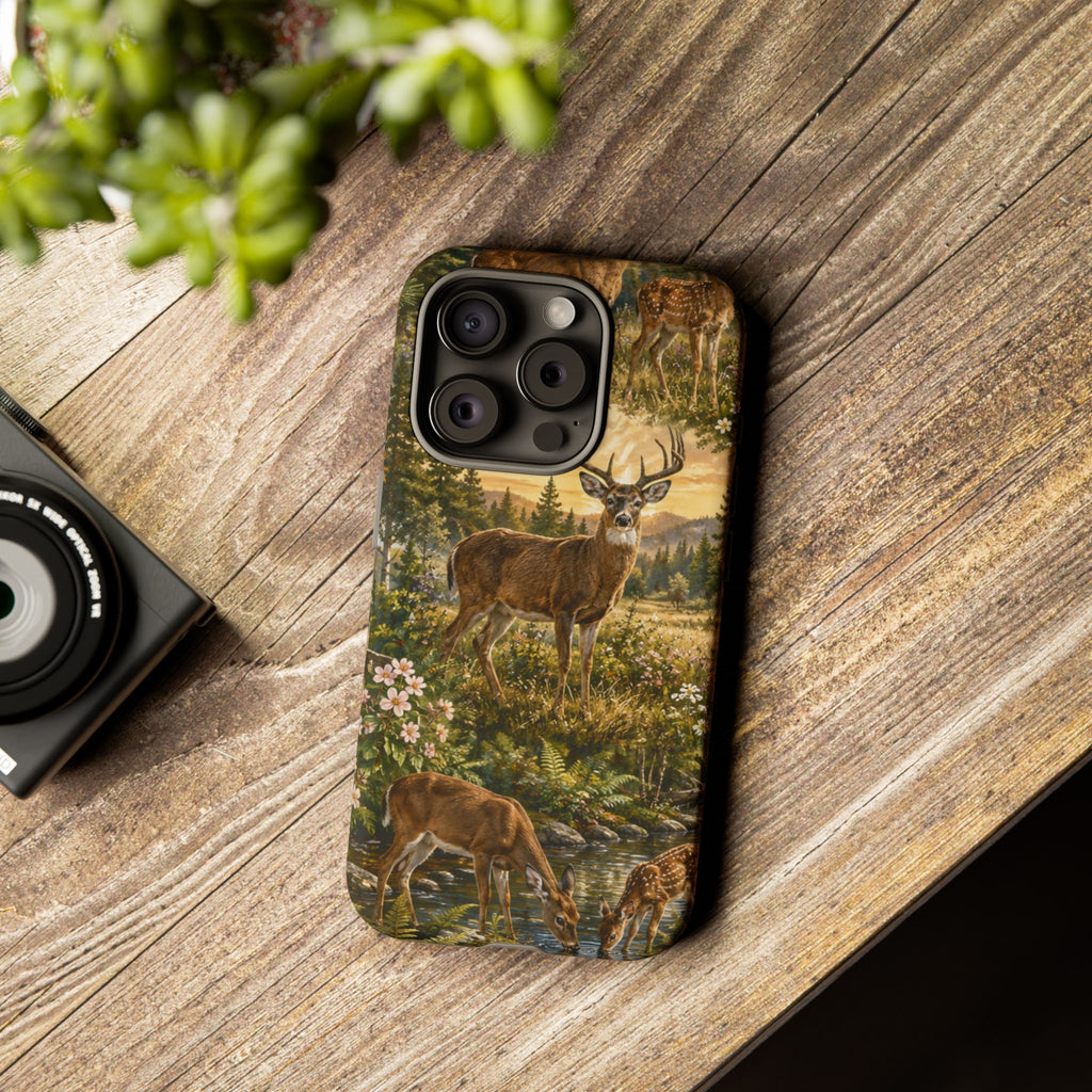 Deer Forest Phone Case — Woodland Bucks Nature iPhone Cover
