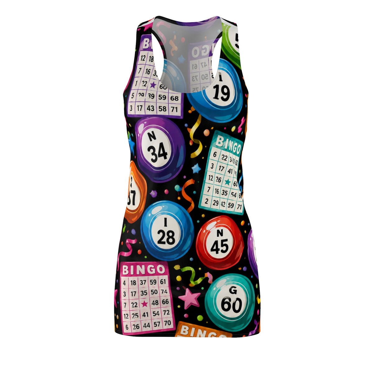 Women's Cut & Sew Racerback Dress (AOP)