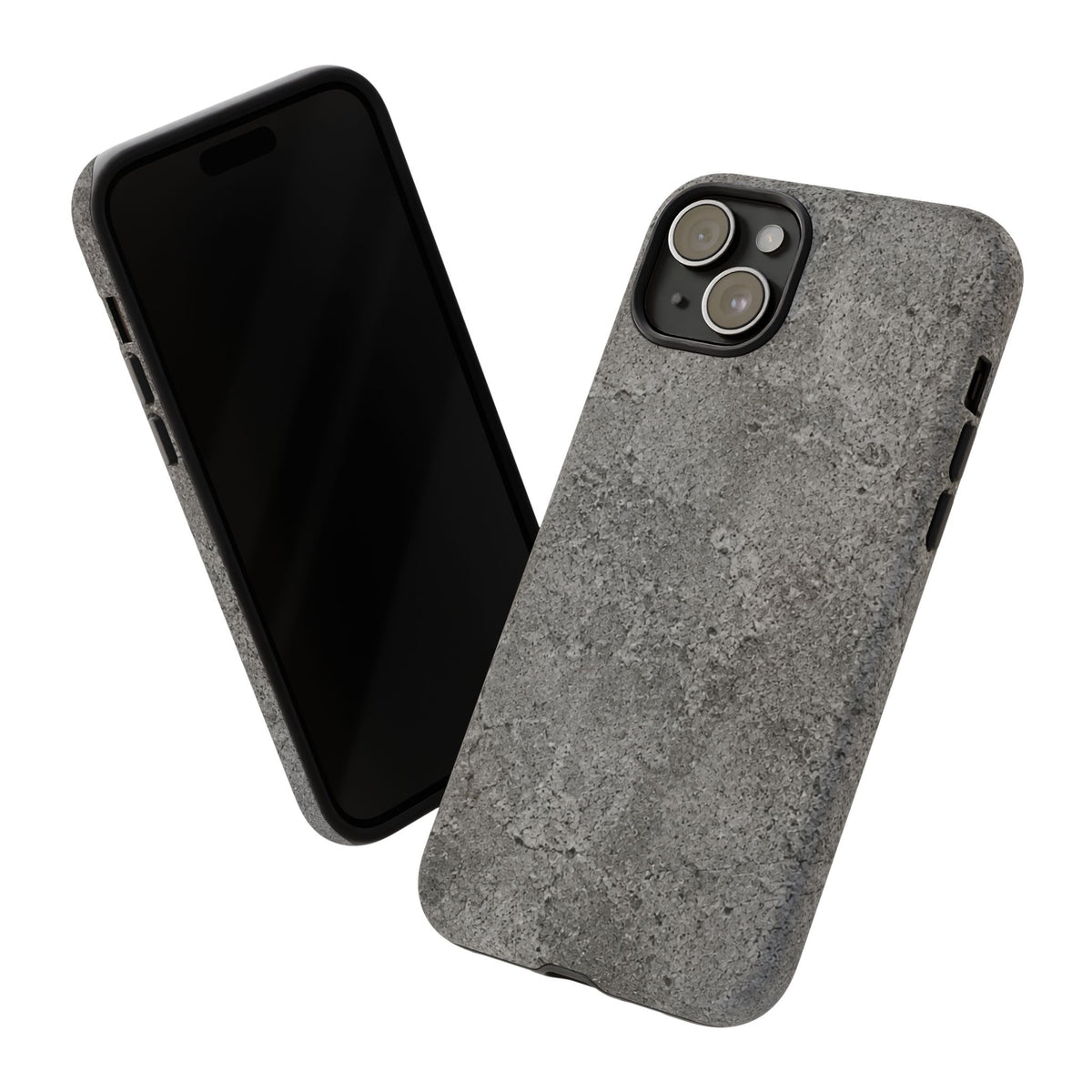 Concrete Texture Phone Case — Rugged Grey Protective iPhone Cover