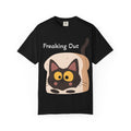 Black Cat in Toast T-Shirt | Cute Kawaii Kitty Illustration