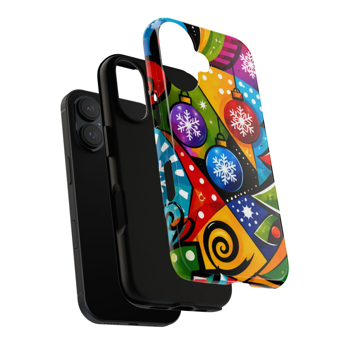 Holiday Ornament Phone Case — Colorful Festive Christmas Design
