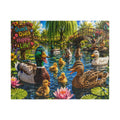 Duck Family Jigsaw Puzzle – "Quack Quack Happy Life" Scenic Pond Puzzle (110–1014 pcs)