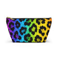 Rainbow Leopard Accessory Pouch — T‑Bottom Makeup Bag