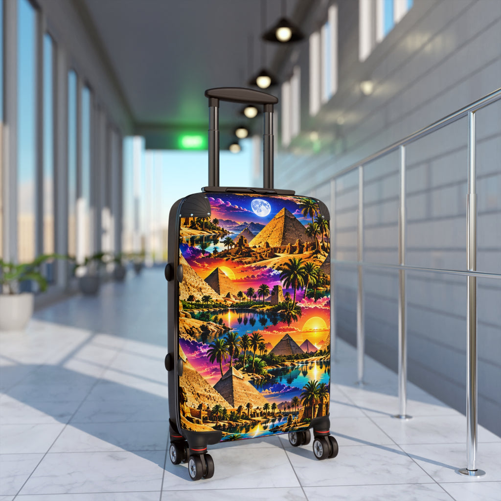 Egyptian Pyramids Carry-On Suitcase – Tropical Sunset Travel Luggage