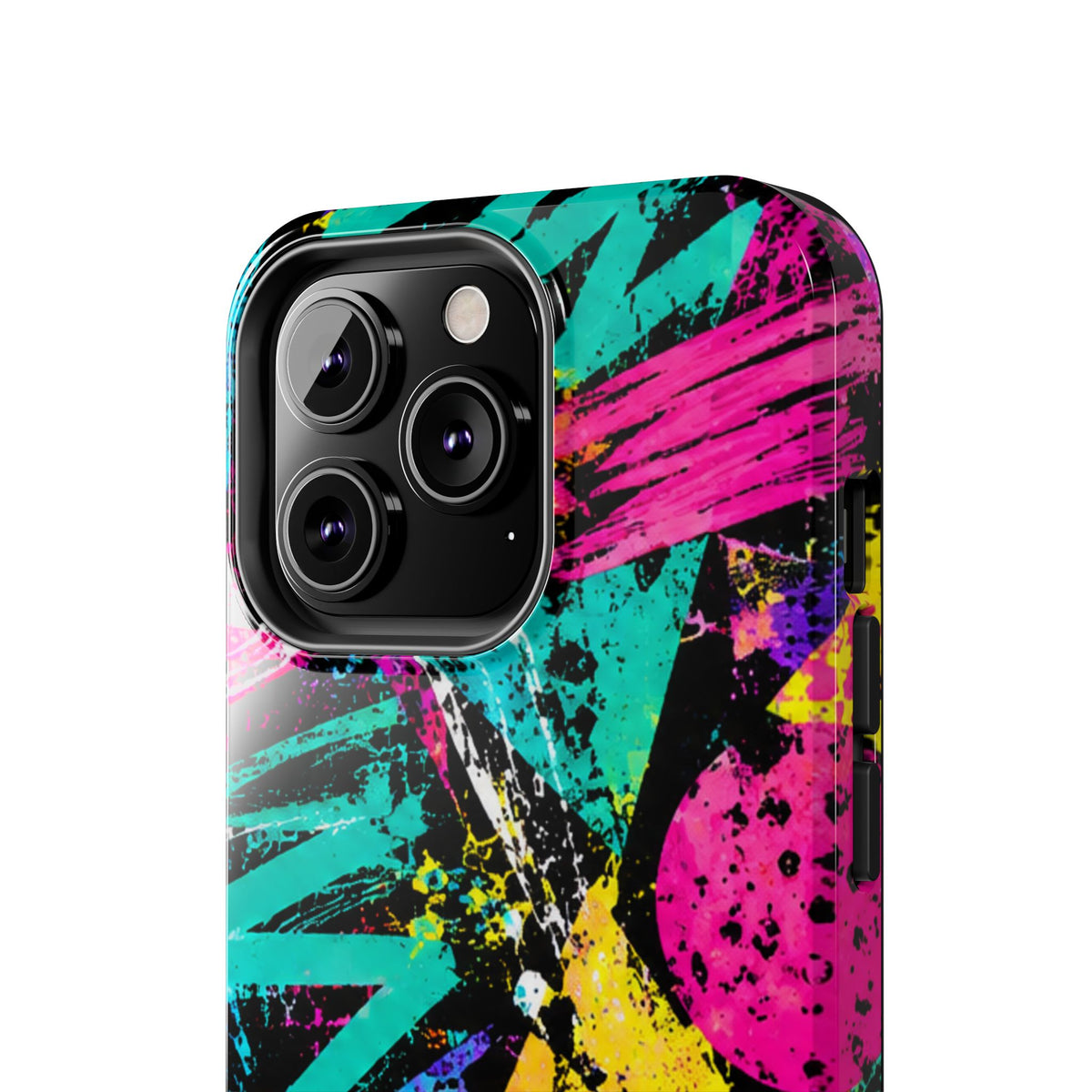 Tough Phone Case — Neon Graffiti Splash Protective Cover