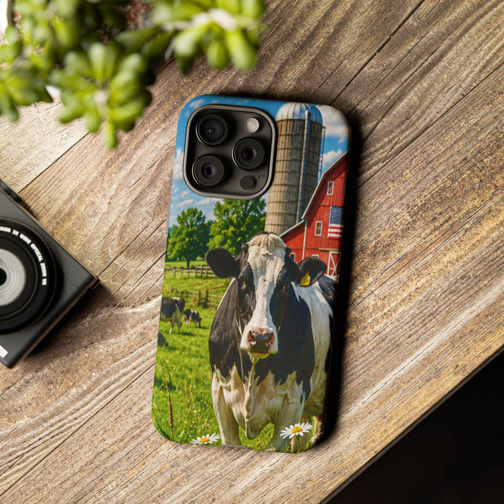 Cow Farm Phone Case — Rustic Barnyard iPhone Cover