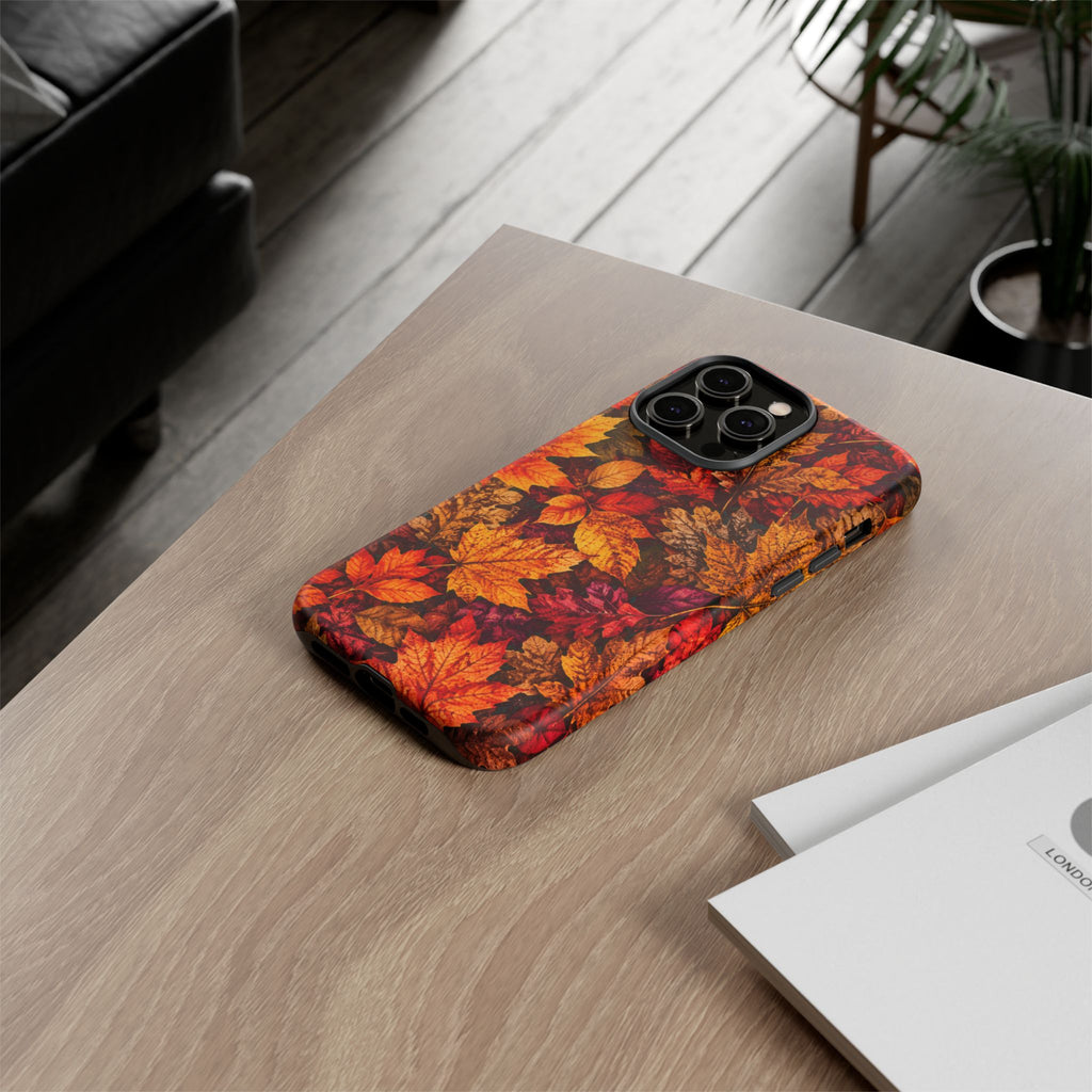 Autumn Leaves Tough Phone Case — Fall Foliage Protective Cover
