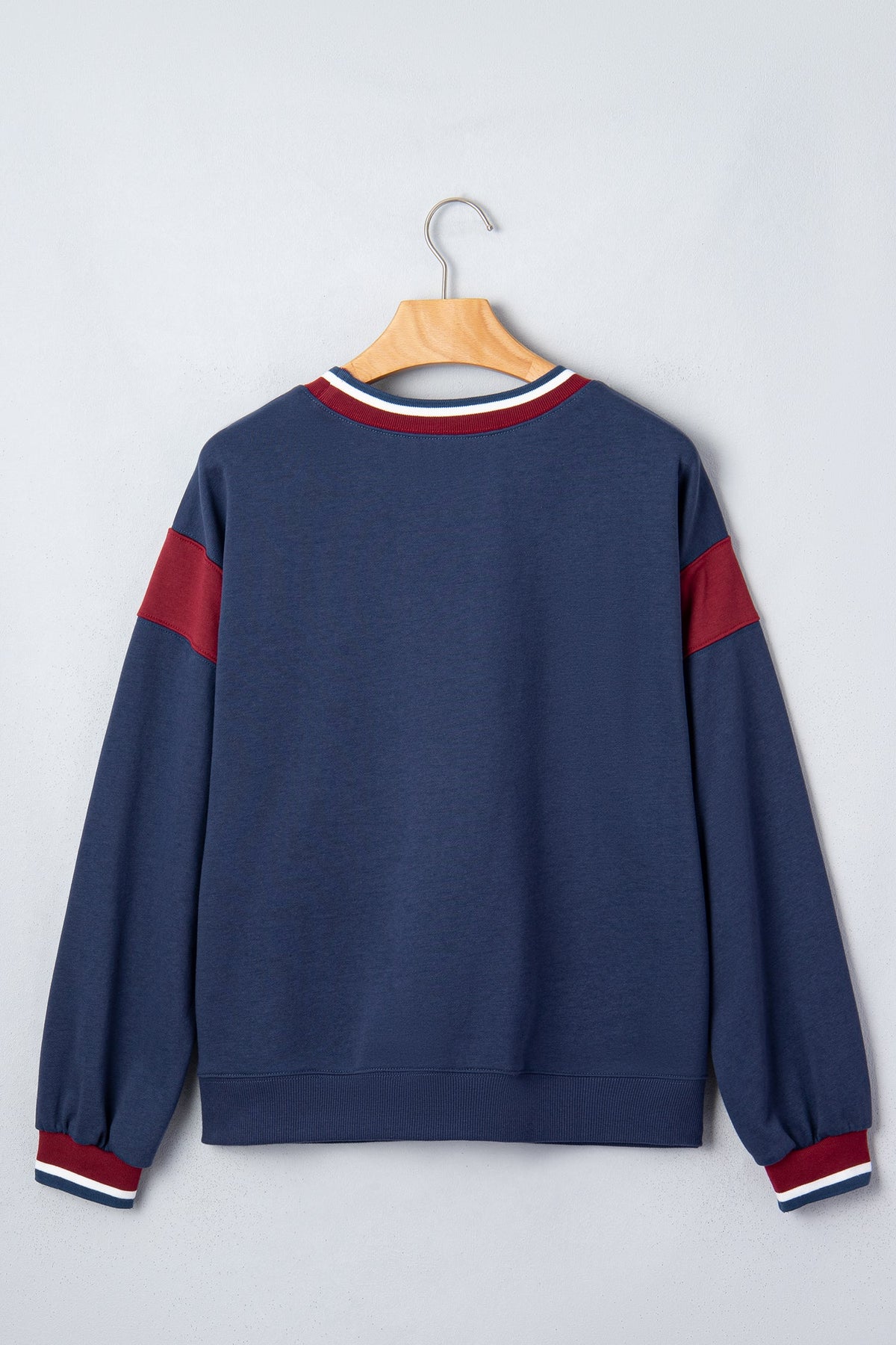 ATHLETIC DIVISION Colorblock Long Sleeve Graphic Sweatshirt