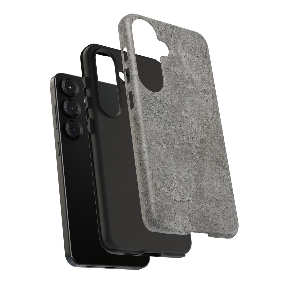 Concrete Texture Phone Case — Rugged Grey Protective iPhone Cover