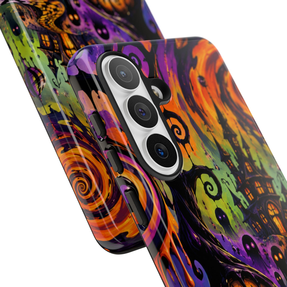 Phone Case — Psychedelic Haunted House Halloween Design