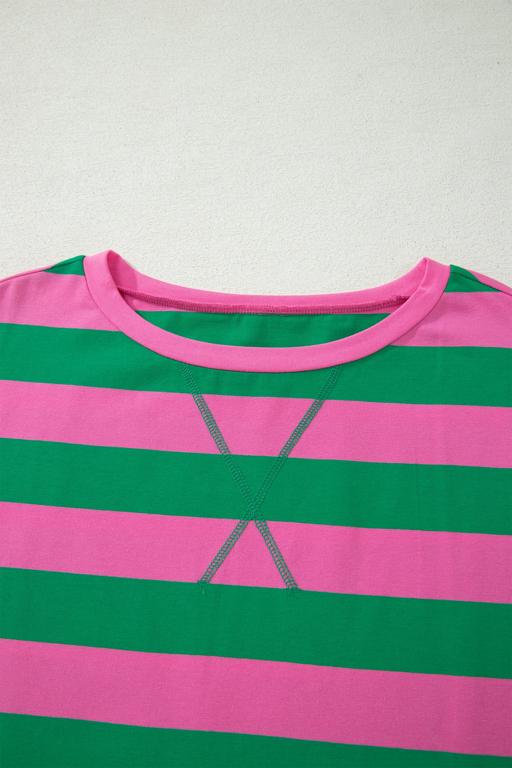 Stripe Dolman Tee & Drawstring Skort Set