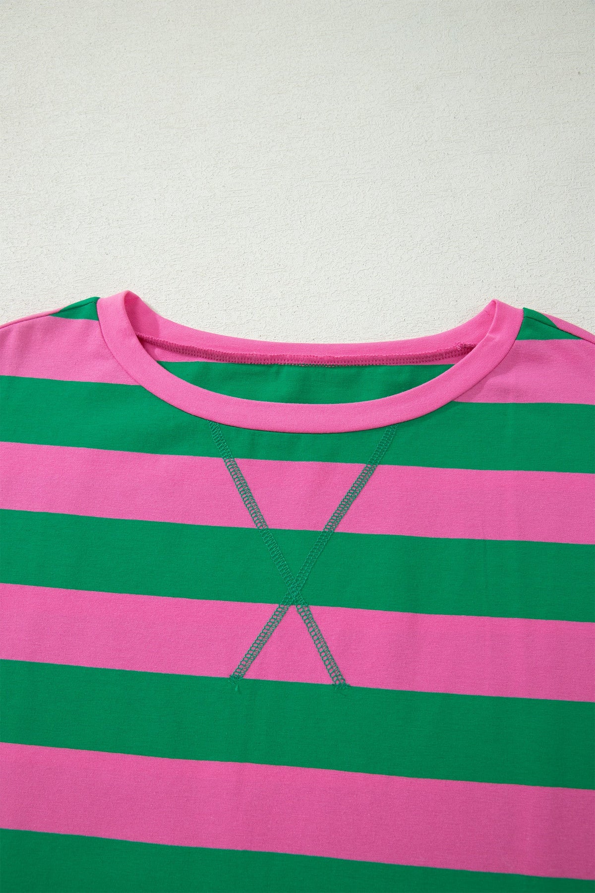 Stripe Dolman Tee & Drawstring Skort Set