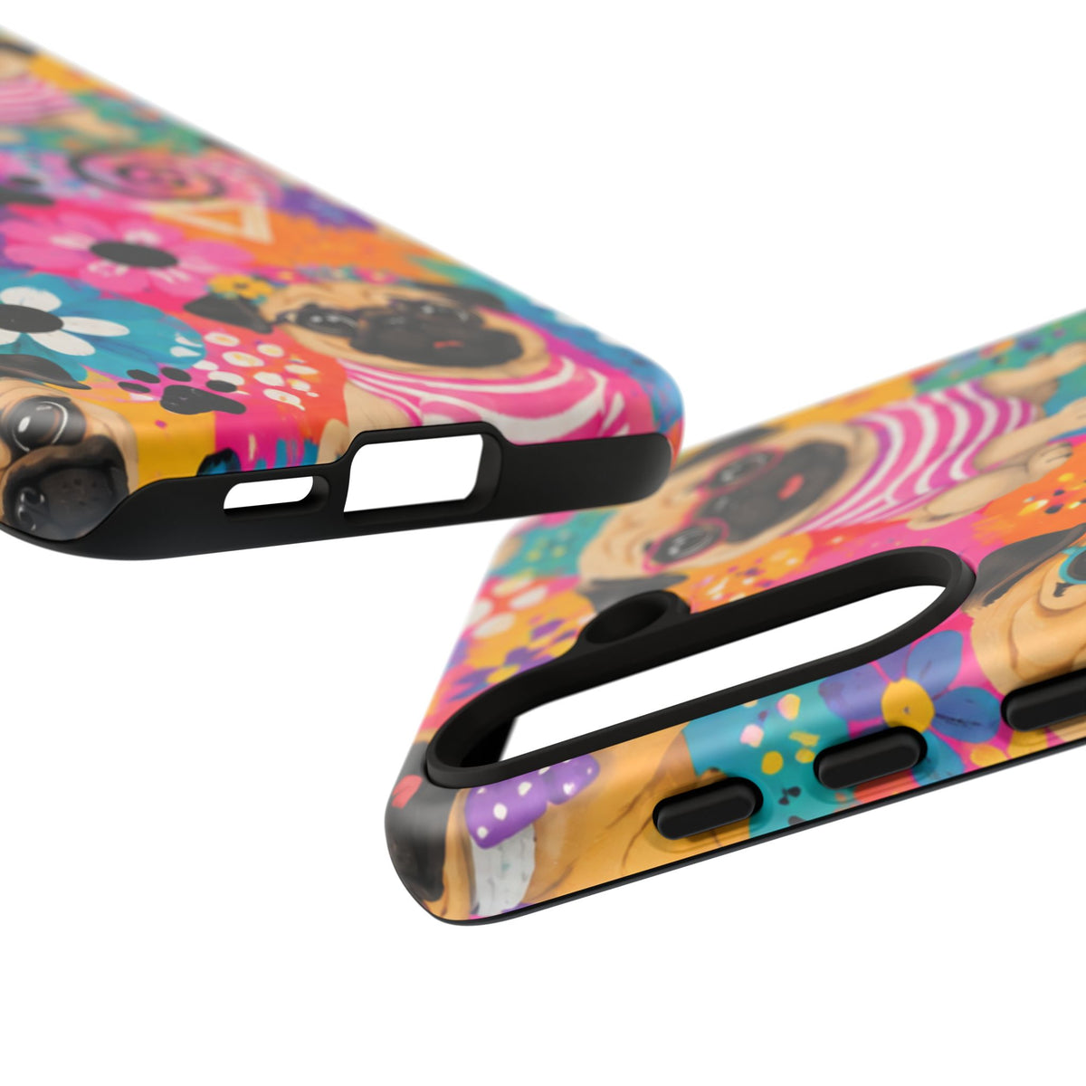 Pug Pop Art Phone Case — Colorful Pug Pattern Tough Case