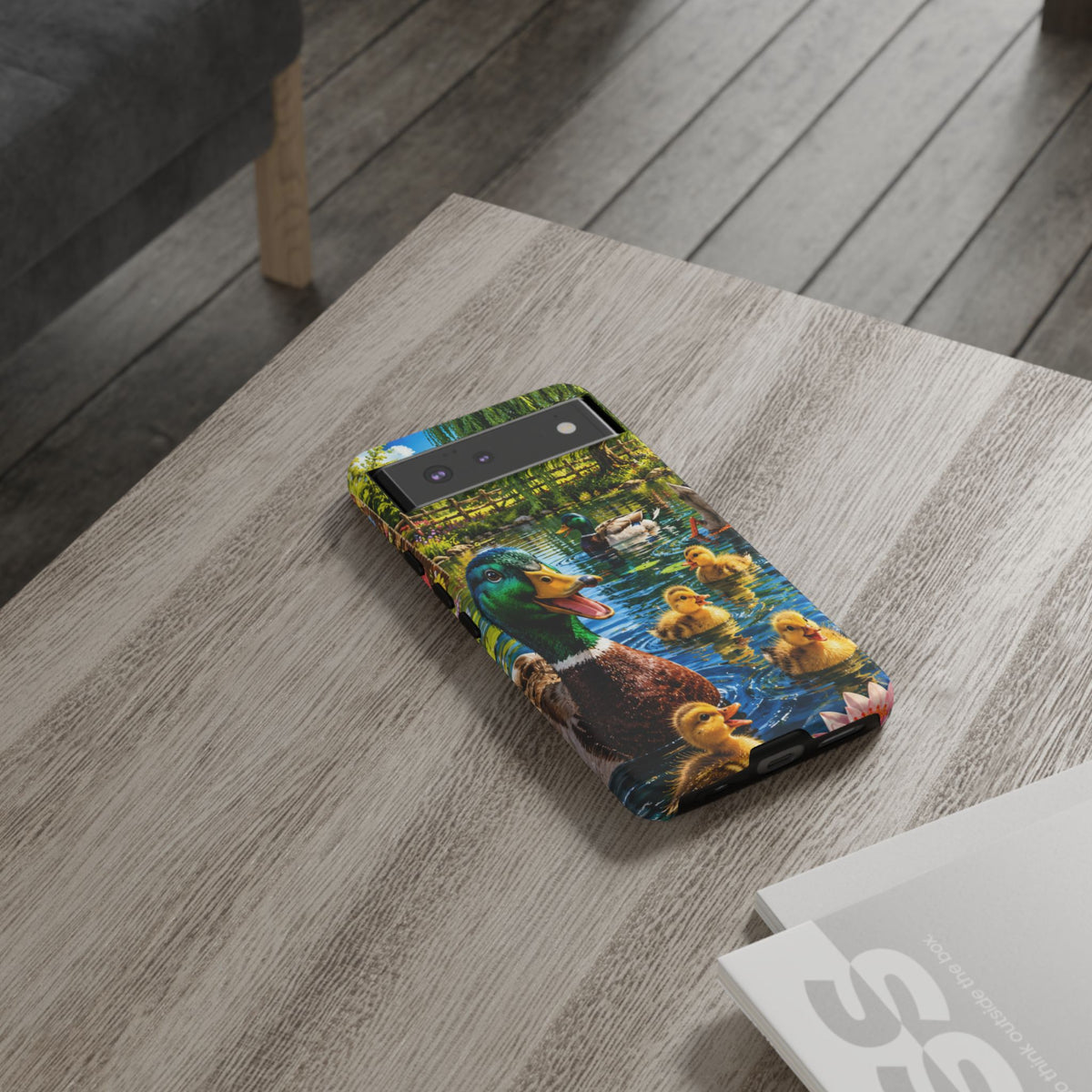 Duck Family Phone Case — Cute Mallard & Ducklings Protective Tough Case