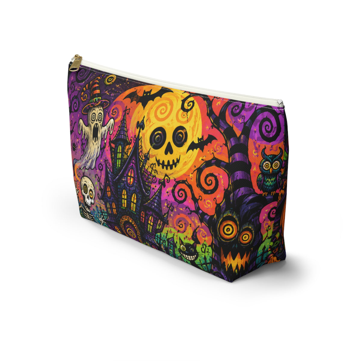 Spooky Halloween Haunted House Accessory Pouch