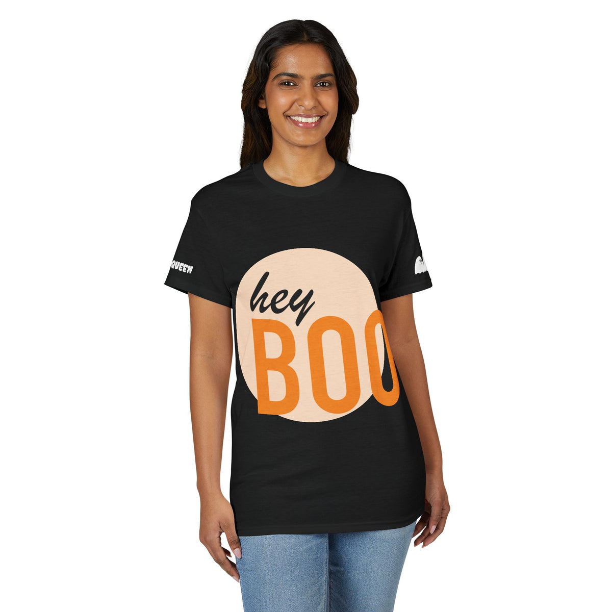 Hey Boo Halloween T-Shirt — Cute Ghosts Graphic Tee