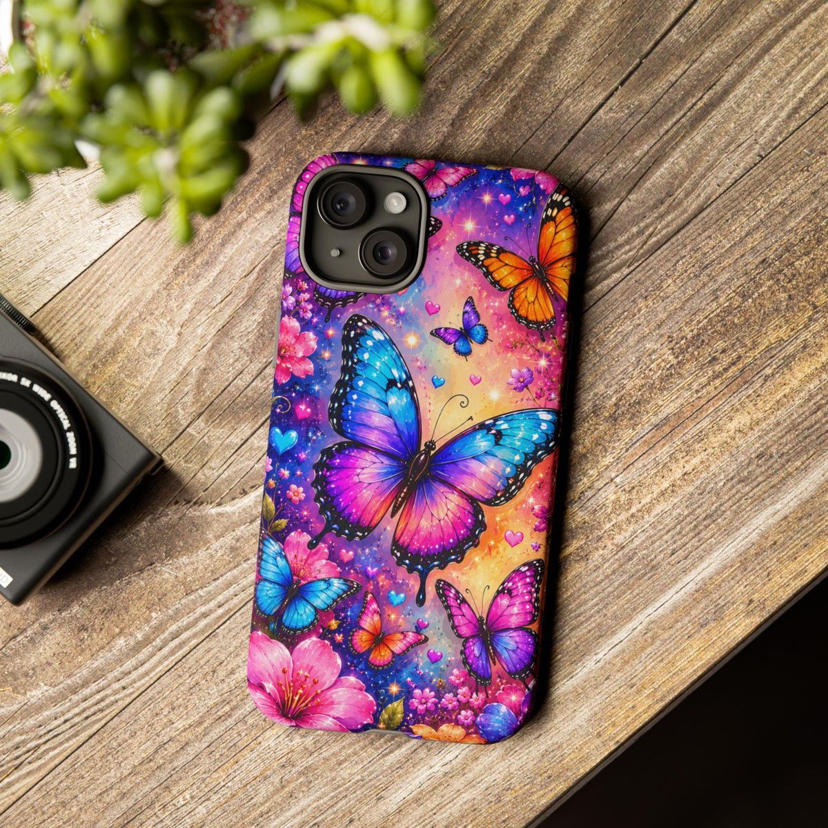 Colorful Butterfly Pattern Phone Case | Tough Cases