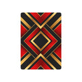 Art Deco Gold & Red Geometric Poker Playing Cards | Bridge Size Deck