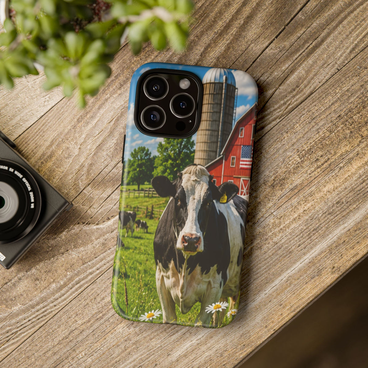 Cow Farm Phone Case — Rustic Barnyard iPhone Cover
