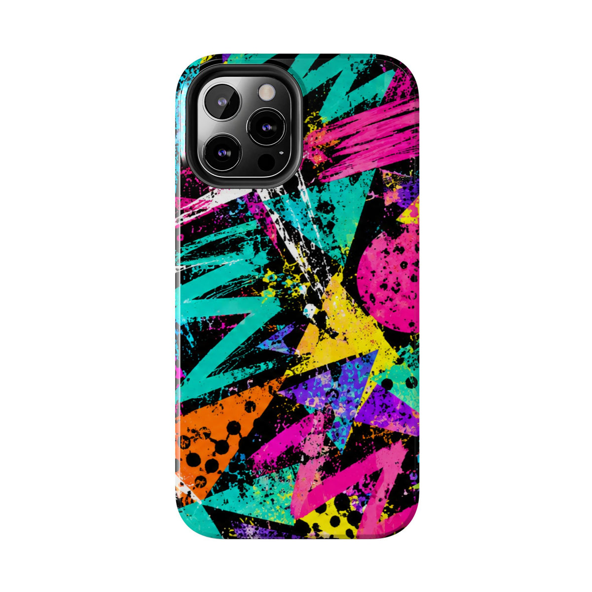 Tough Phone Case — Neon Graffiti Splash Protective Cover