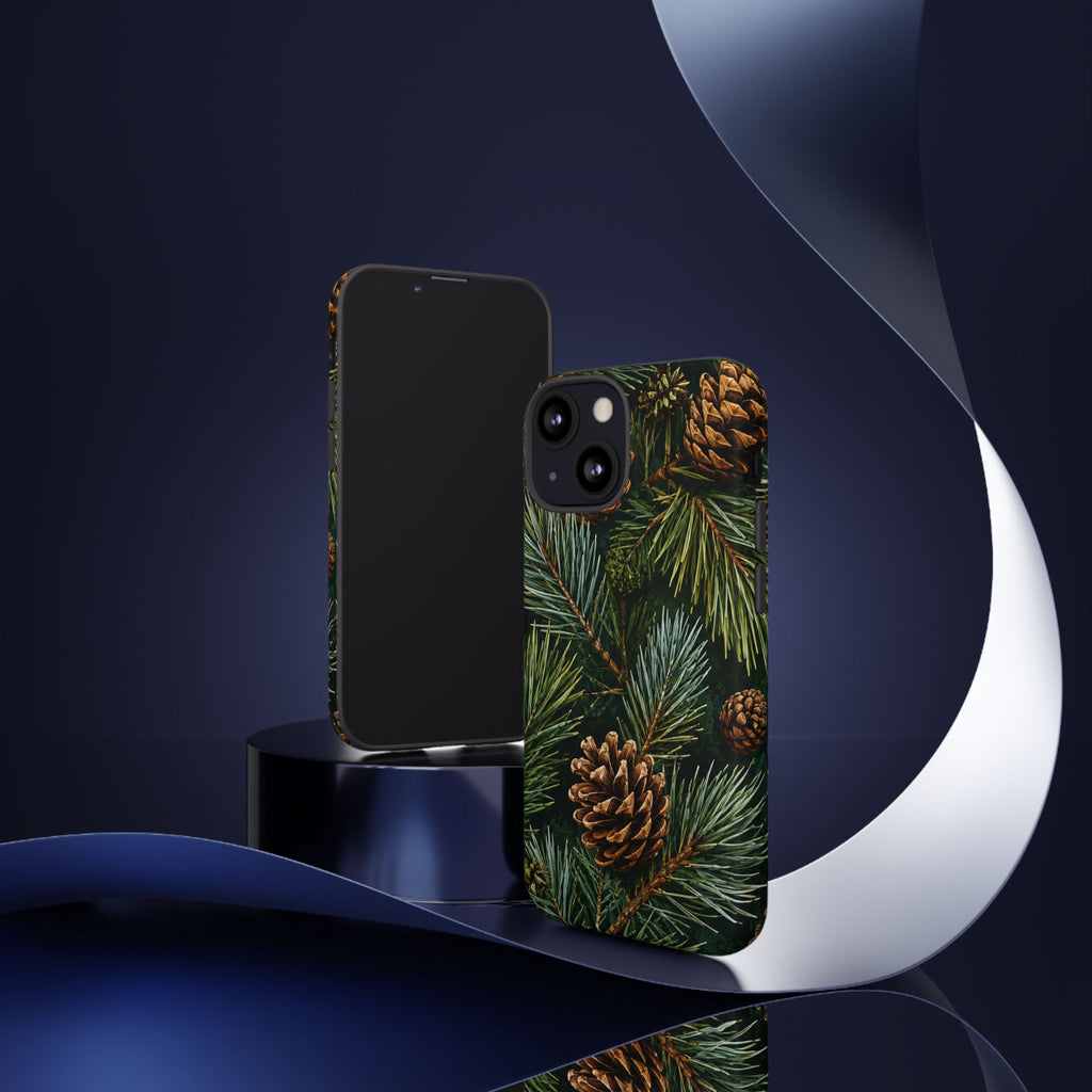 Pinecone Pines Phone Case — Festive Evergreen iPhone Cover