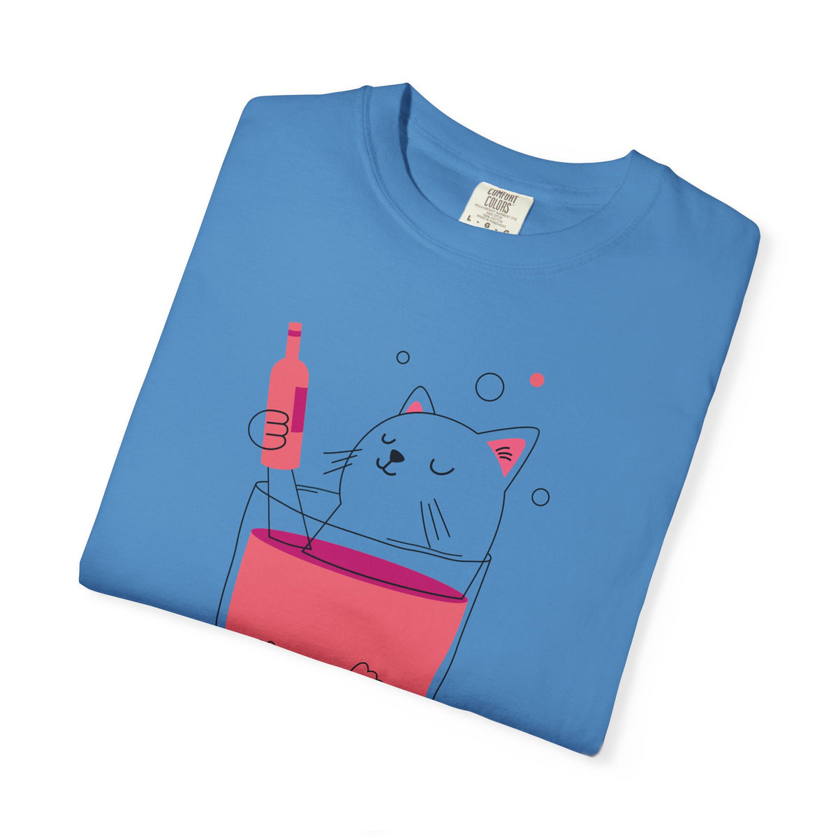 Cat in Wine Glass T-shirt | be good do good design