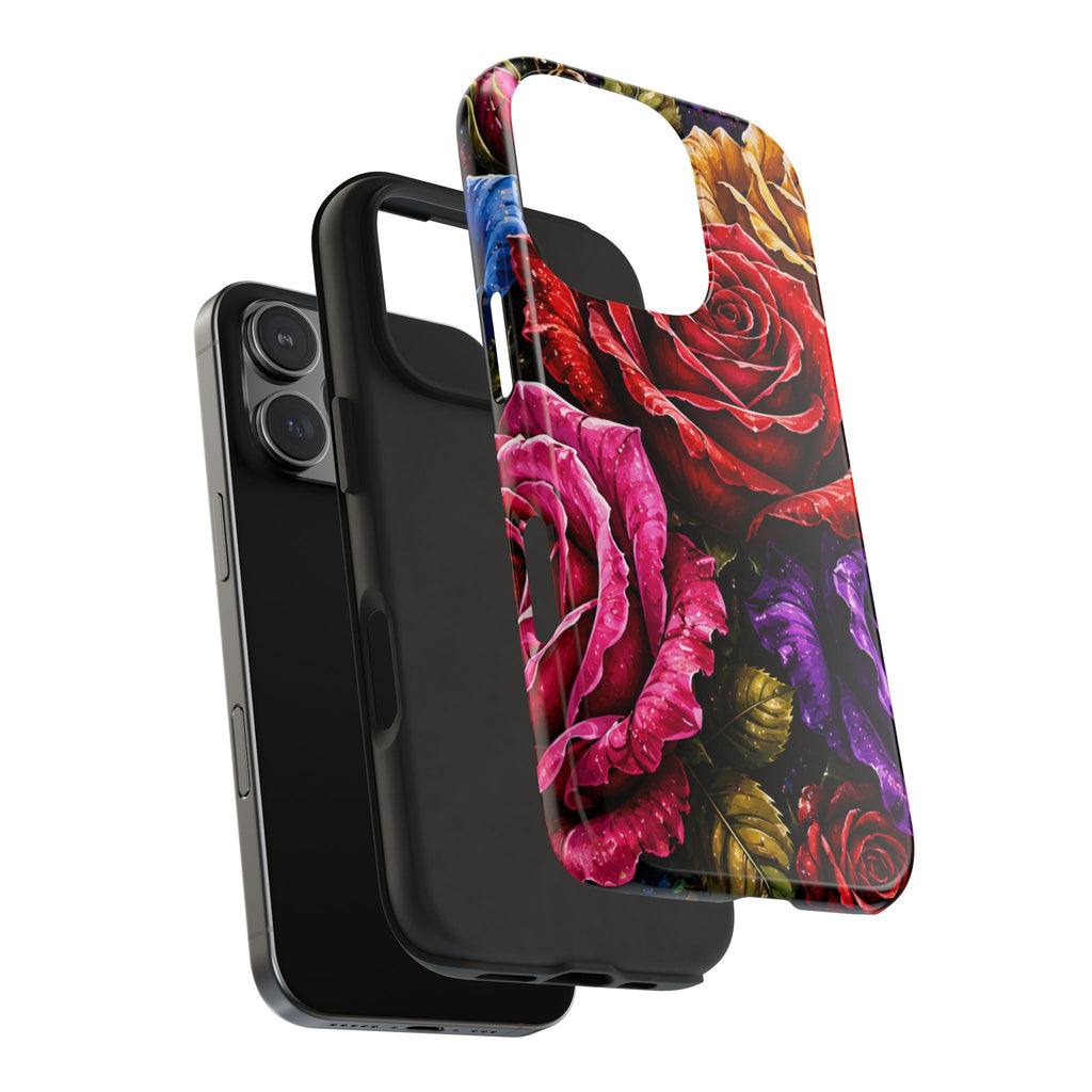 Tough Phone Case — Vibrant Rose Garden Protective Phone Cover