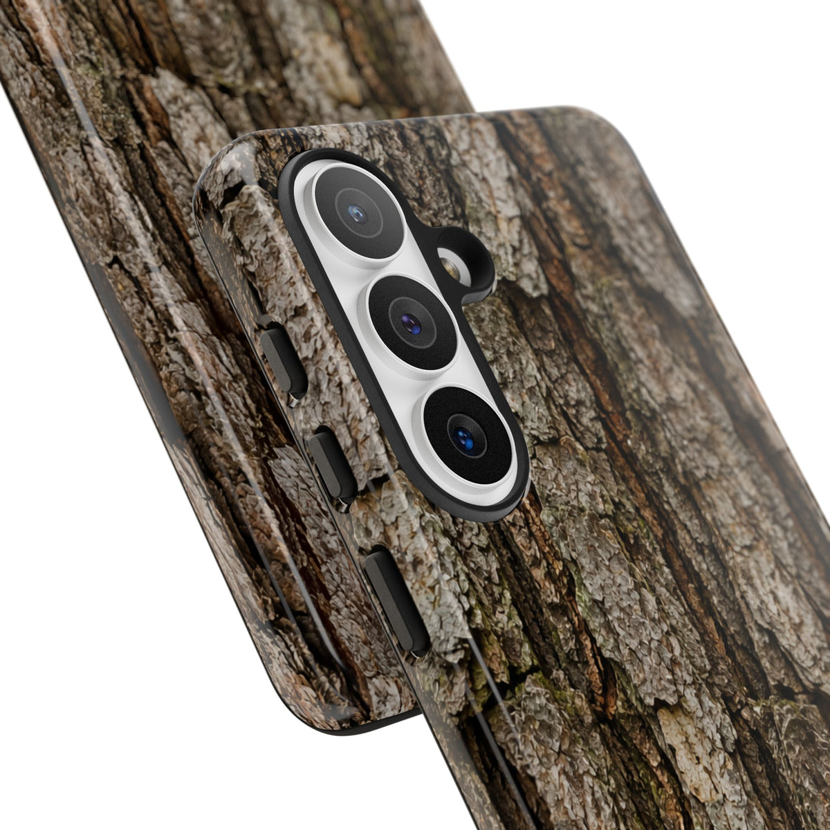 Bark Texture Phone Case - Rugged Woodland Camouflage for Nature Lovers